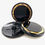 Thumbnail: Glass Button - black with gold gilded detail (R711)