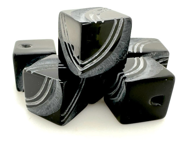 Thumbnail: Plastic Button - couture range, hand-carved (R898)