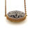 Thumbnail: Glass Button Jewellery - Silver gilt flower pattern