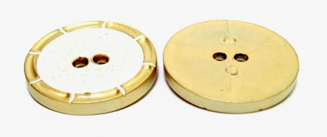 Thumbnail: Plastic Button - Metal Plated (R431)