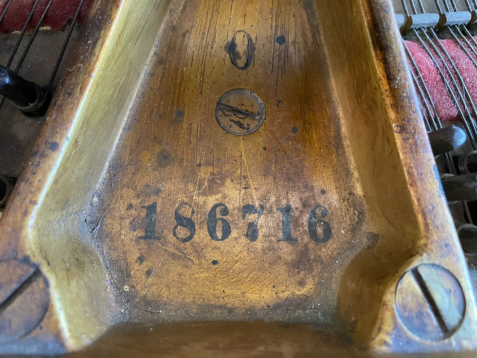 Thumbnail: 1917 Steinway & Sons Model O Grand Piano 5'10-3/4" - Flat Black