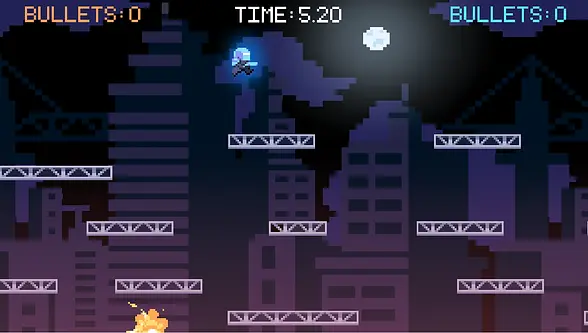 Retro arcade game, Skyline.
