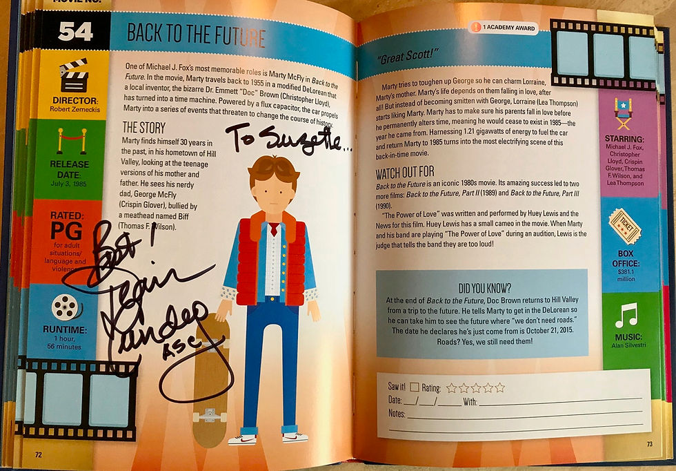 101 Movies Signed by Dean Cundey