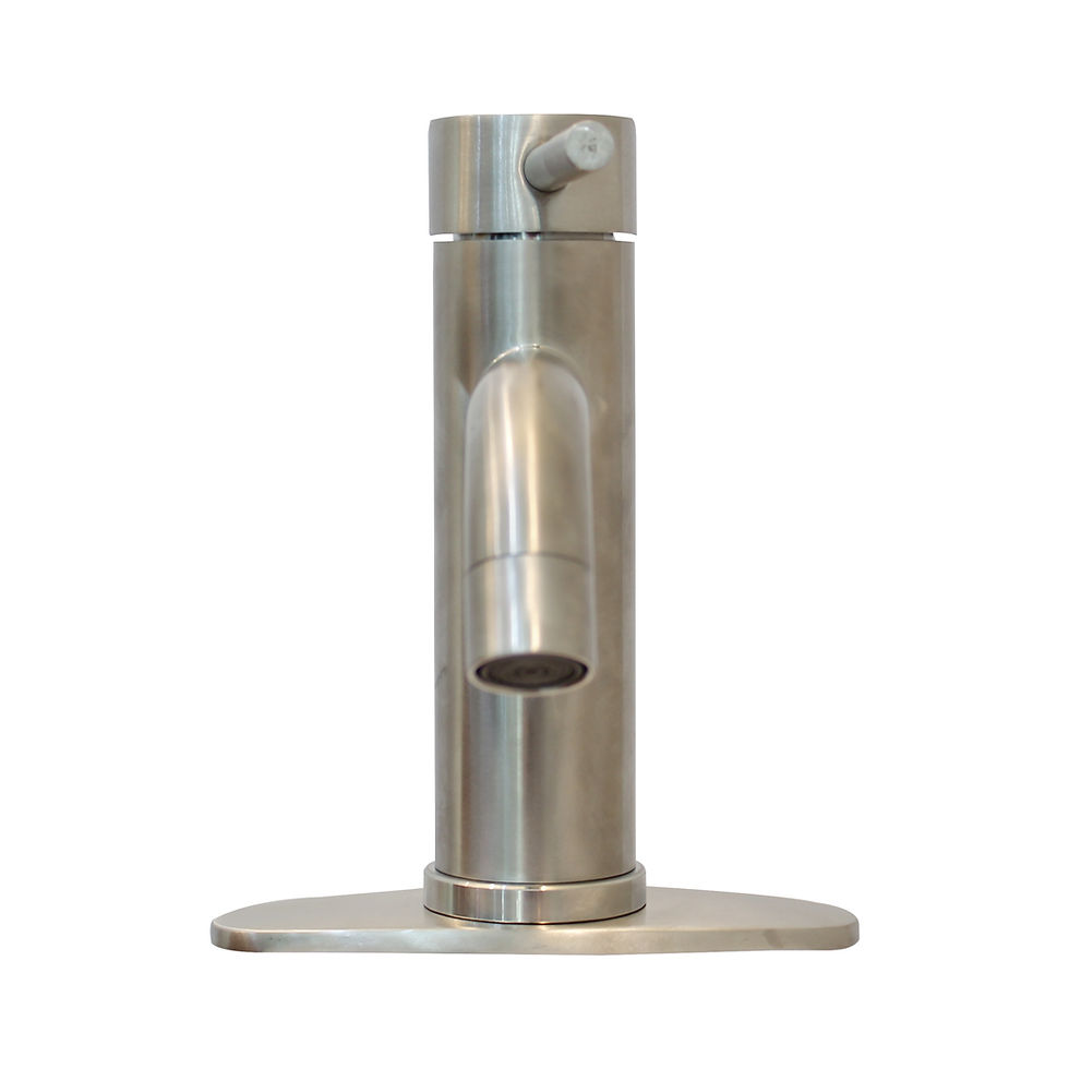 Thumbnail: Wasserman S0001123 - SS Single Handle Lavatory Faucet with Pop Up & Deck Plate