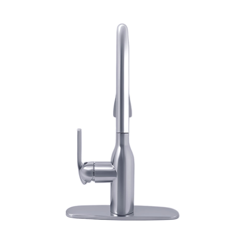 Thumbnail: 66277043 - Single Handle, Dual Spray, Ceramic Cartridge and SS supply Lines