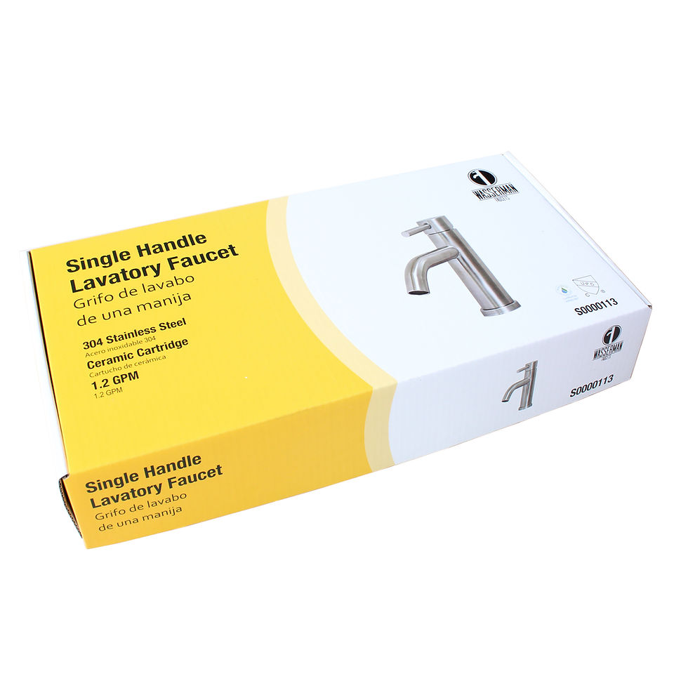 Thumbnail: Wasserman S0000113 Stainless Steel Single Handle Lavatory Faucet