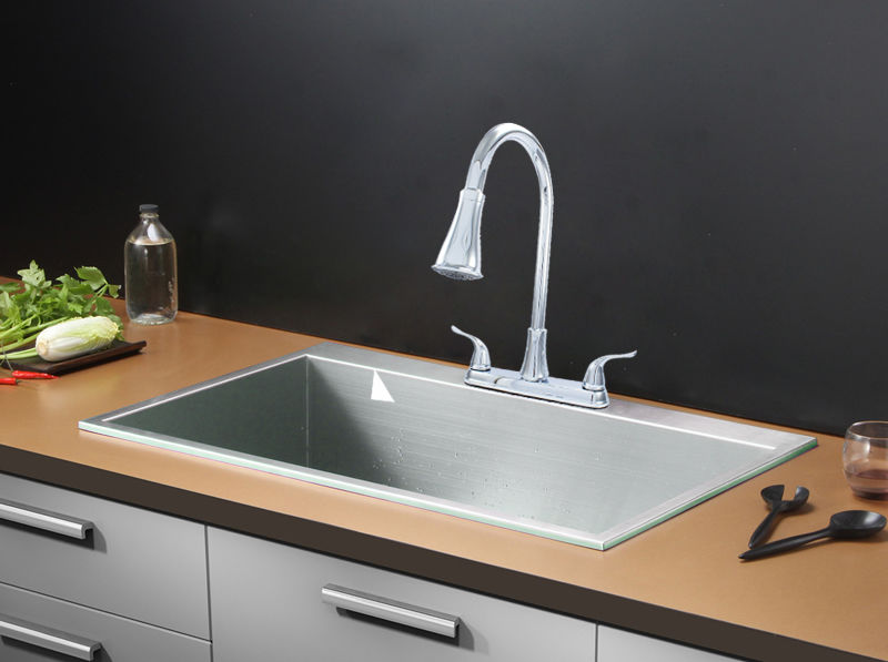 Thumbnail: Wasserman 22157040 - Two Handle High Arc Pulldown Kitchen Faucet