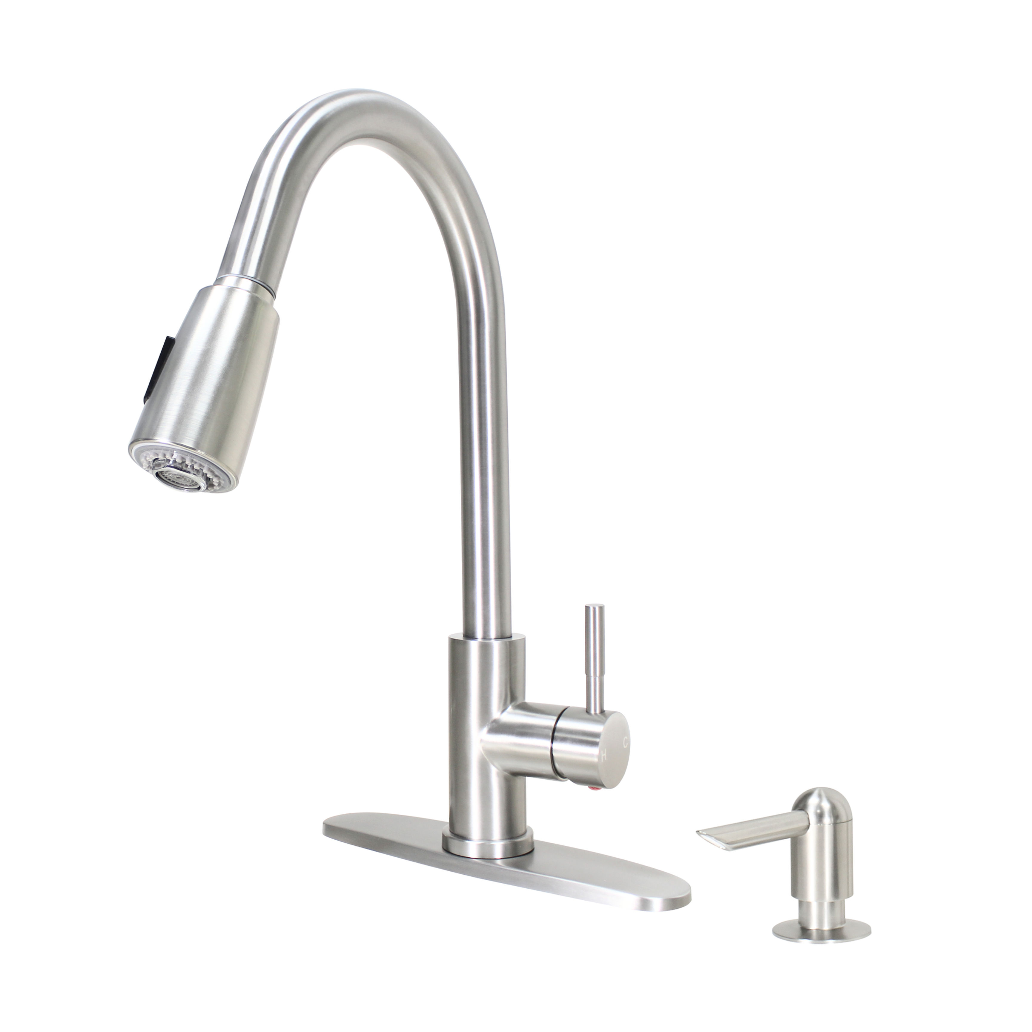 S1491123SD - SS Kitchen Sink Faucet with Soap Dispenser