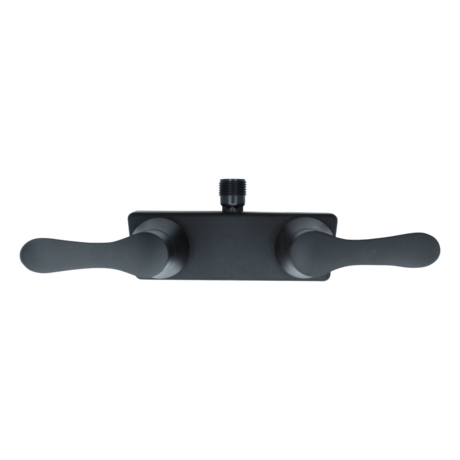17092410 - 4" Non Metallic RV shower faucet leaf handles matte black
