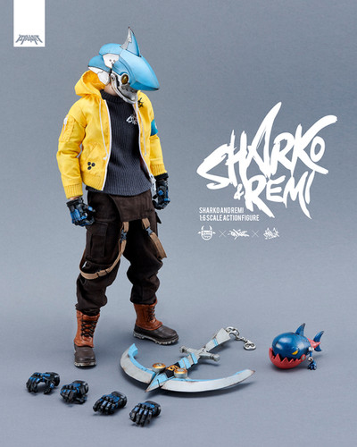 SHARKO & REMI 1:6 SCALE FIGURES(OG Yellow Submariner) | devil-toys