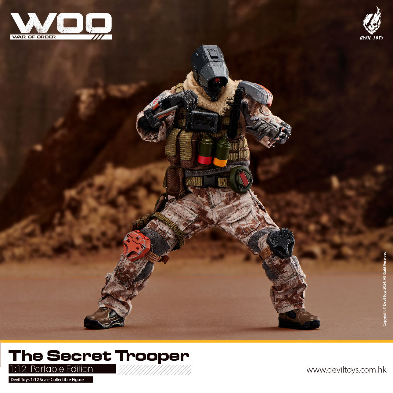 Secret Trooper (Sand Viper) 1:12 Collectible Figures