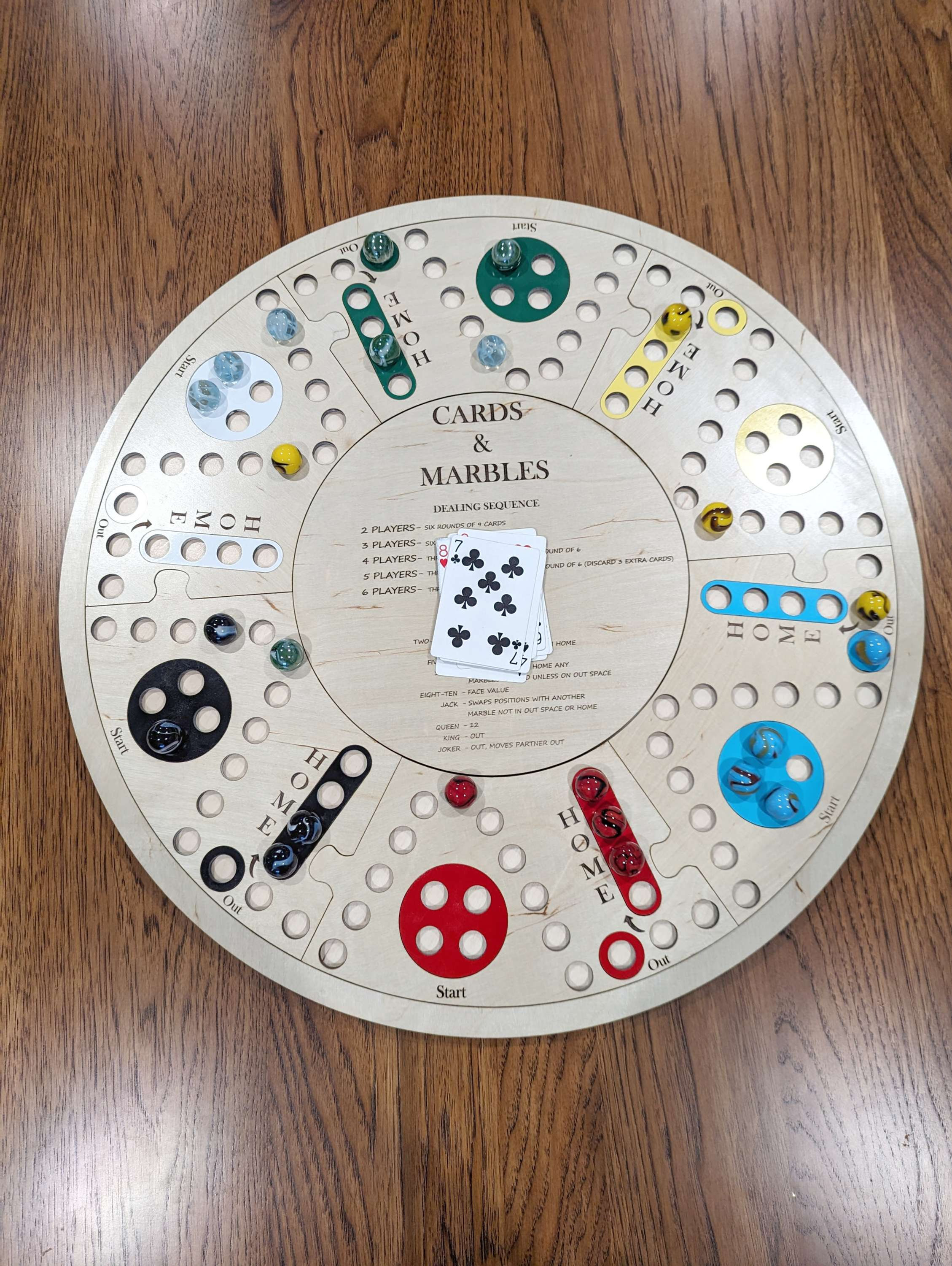 Cards and Marbles Board Game Deluxe
