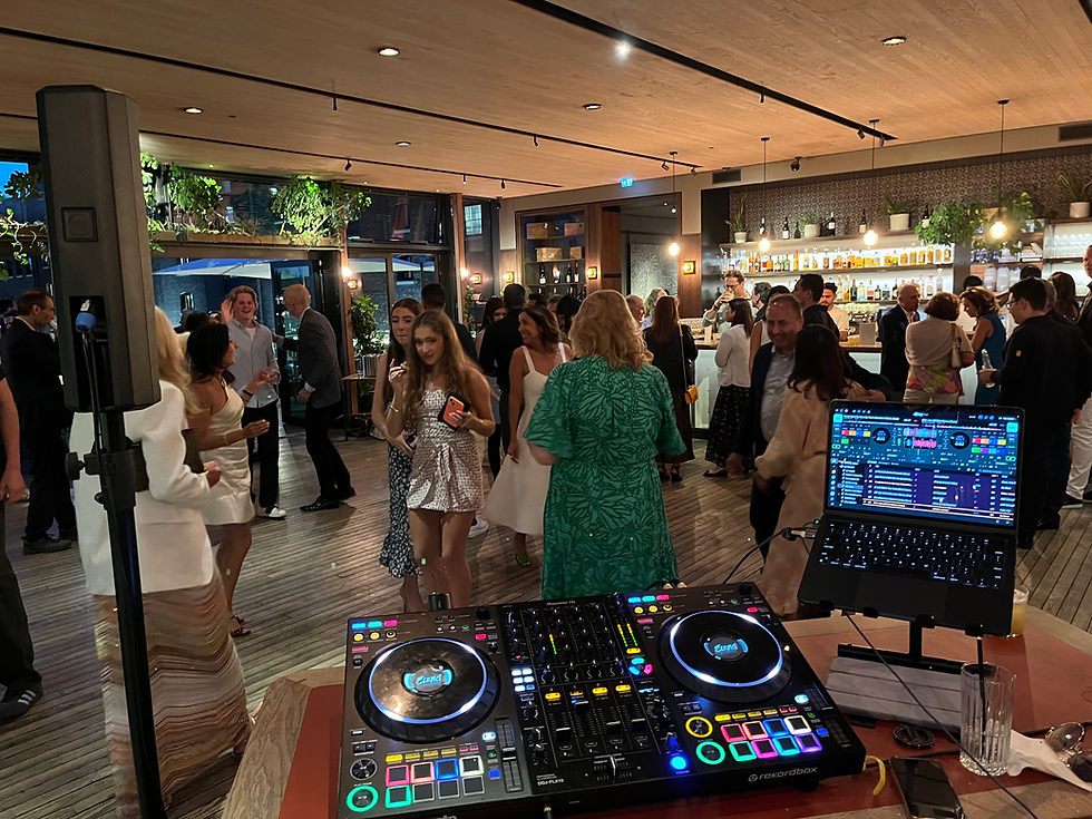 Elemci djing at corporate event