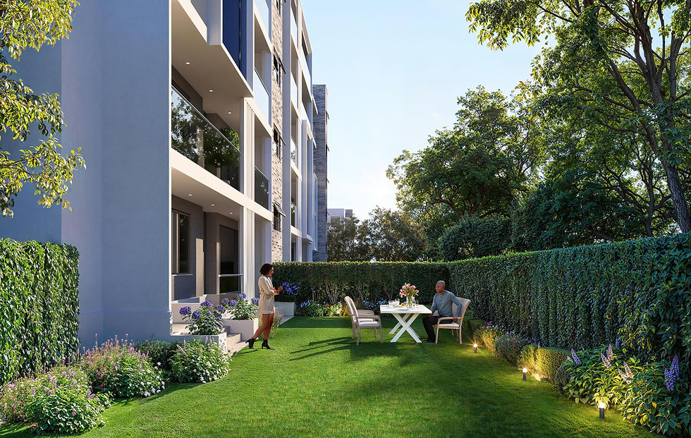 An artist's impression of Parkside View apartments in Tatu City.