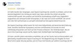 Google Review für Jennifer Pesta | Hypno-Coach