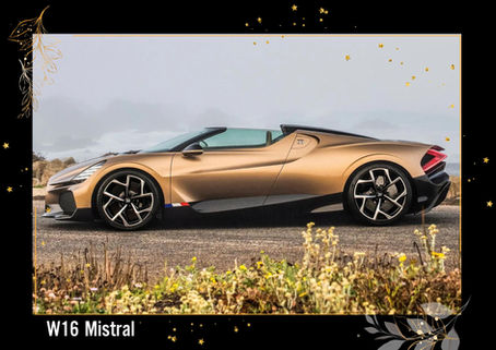 Khám Phá Hình Ảnh Mới Độc Đáo của Bugatti W16 Mistral - Siêu Xe Roadster Cuối Cùng với Động Cơ W16 Huyền Thoại!