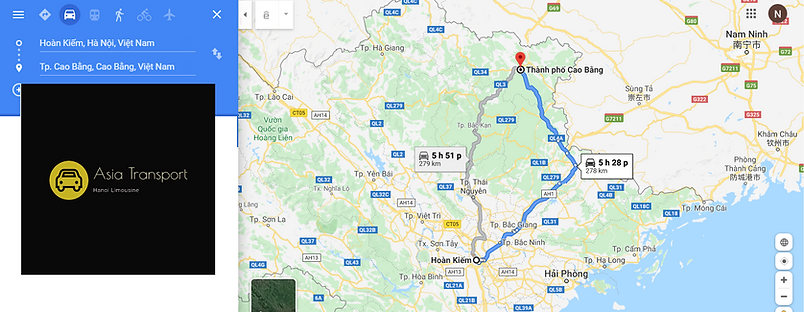PRICE TO RENT A PRIVATE LIMOUSINE TRANSFER TO CAO BANG 4 DAYS
