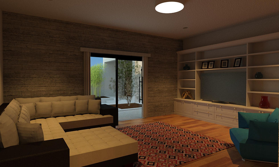 Miniatura: Modern house design family room