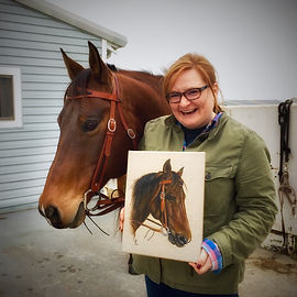 Horse portrait, horse painting
