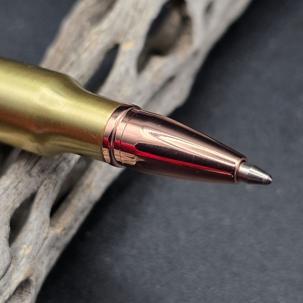 Thumbnail: Army with Eagle Bolt Action Ballpoint Pen with Antique Brass Finish 194