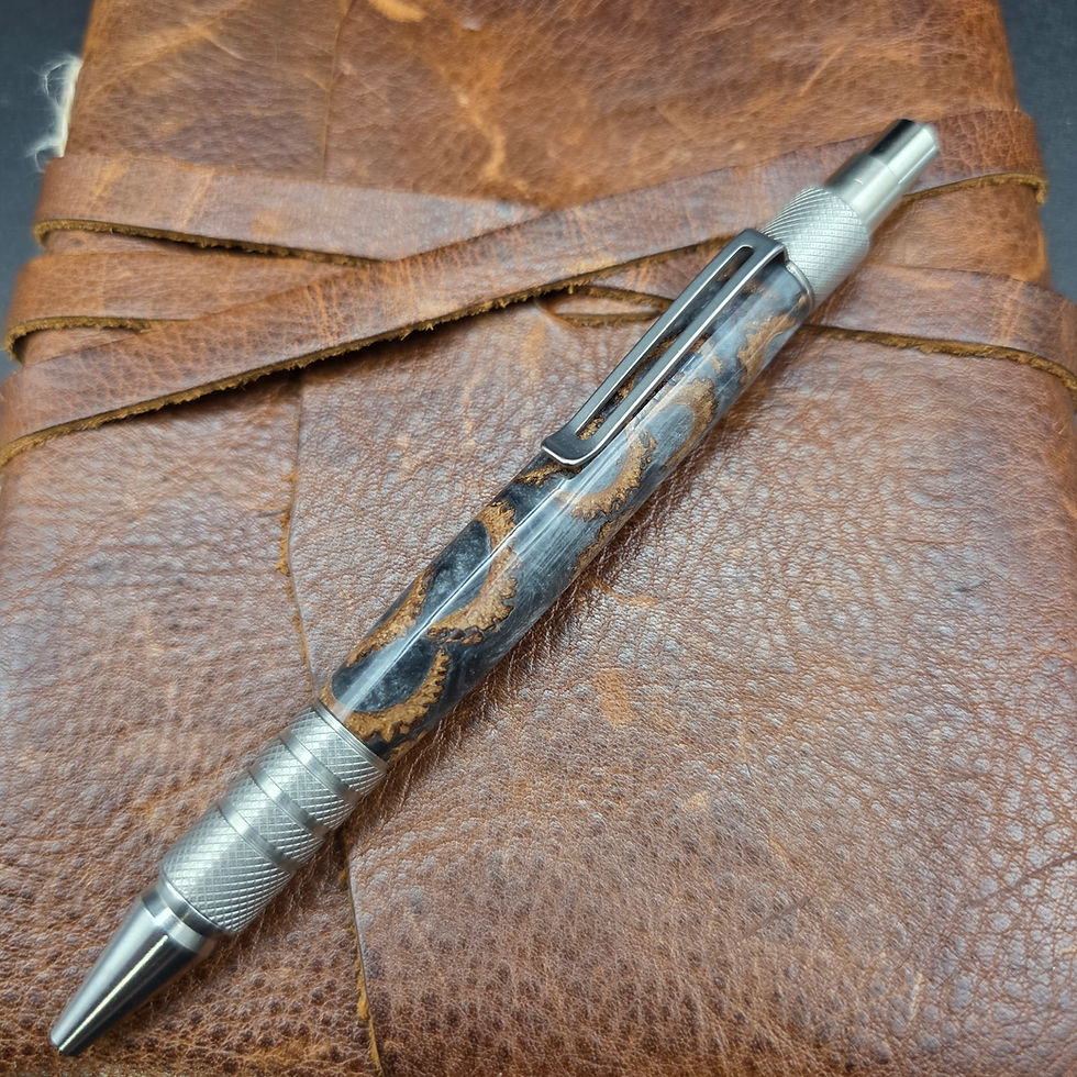 Thumbnail: Acorn Hybrid Dura EDC Ballpoint Pen with Stainless Steel Finish 154