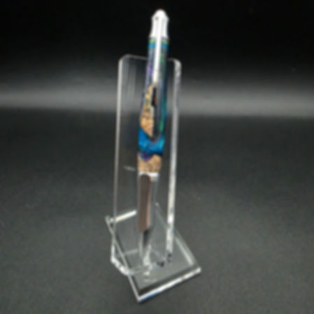 Turquoise and Purple Contour Ballpoint Pen 300