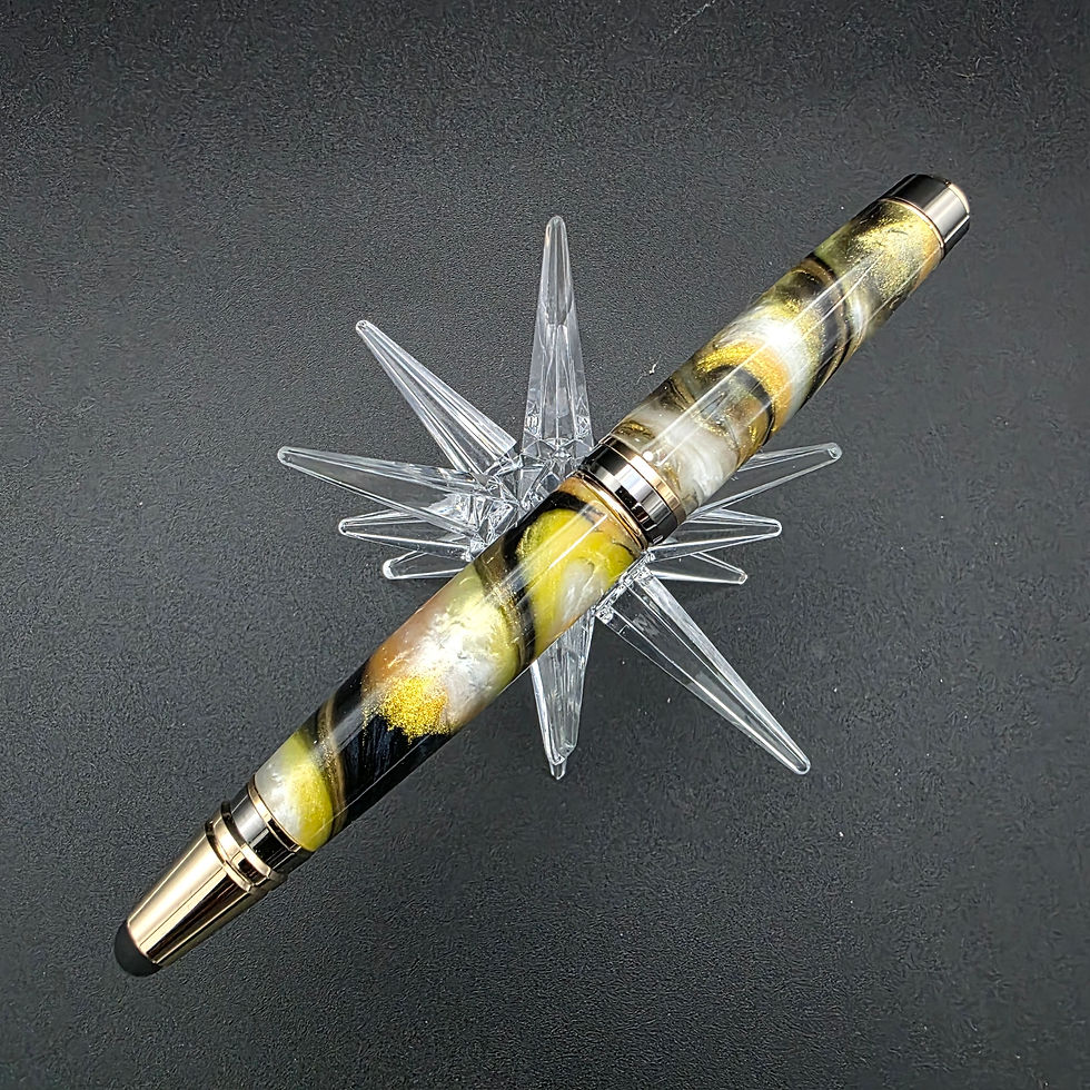 Thumbnail: Big Ben Yellow and Black Ballpoint Pen with Stylus 228