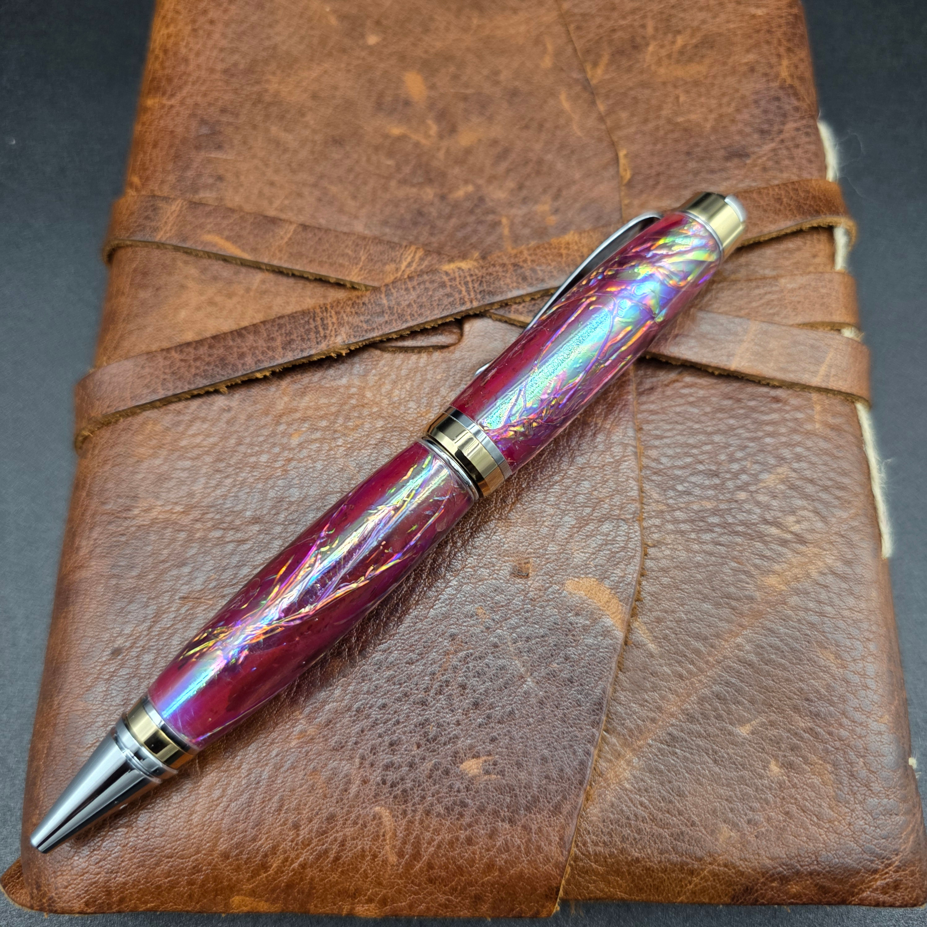 Big Ben Opal Ballpoint Pen with Gold and Chrome Finish 145