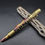 Thumbnail: Army with Eagle Bolt Action Ballpoint Pen with Antique Brass Finish 194