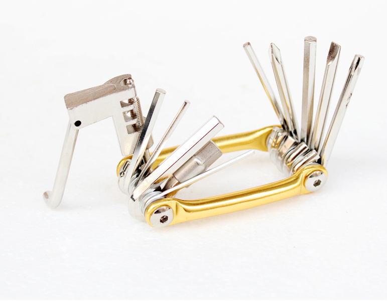 Bicycle Repair Tool Set with Hex Wrench and Chain Breaker