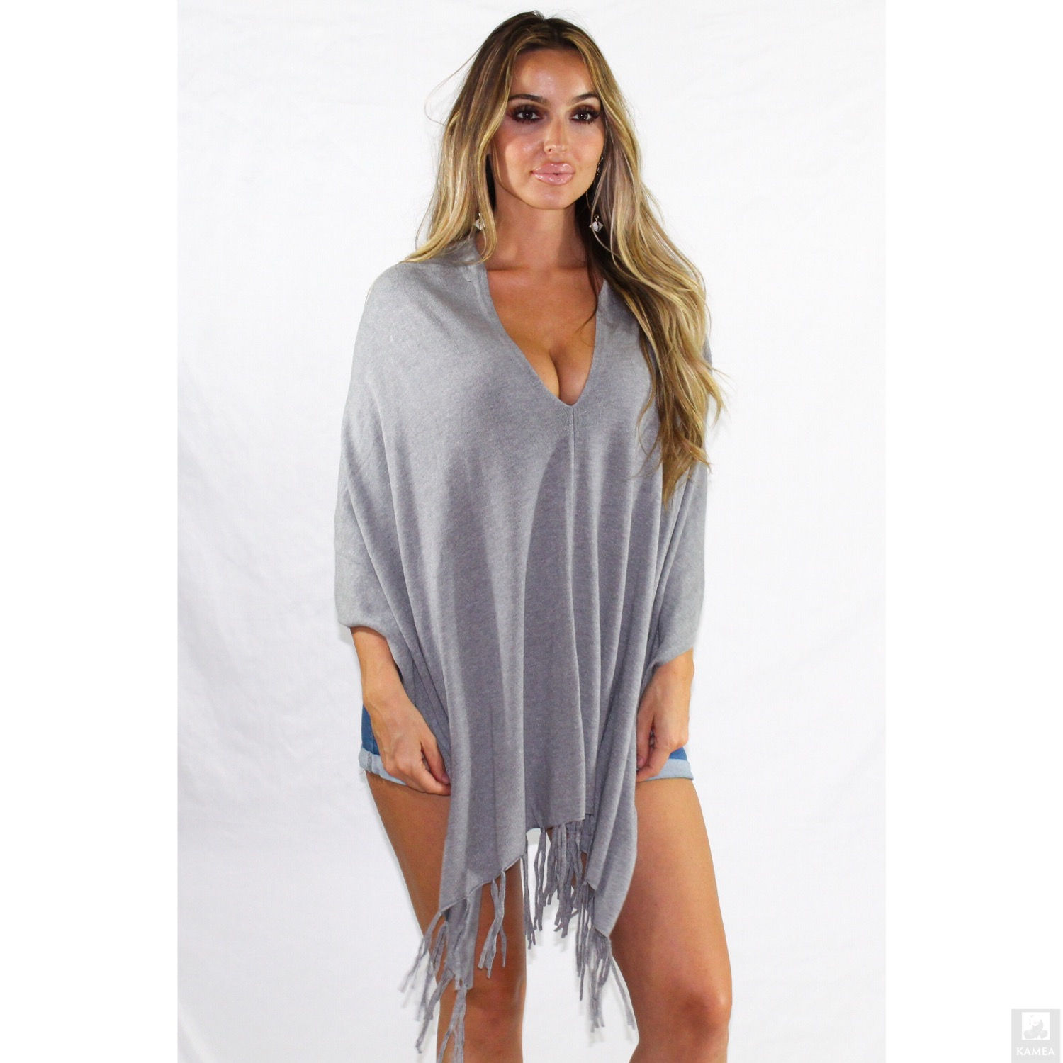 Warm Fringe Poncho