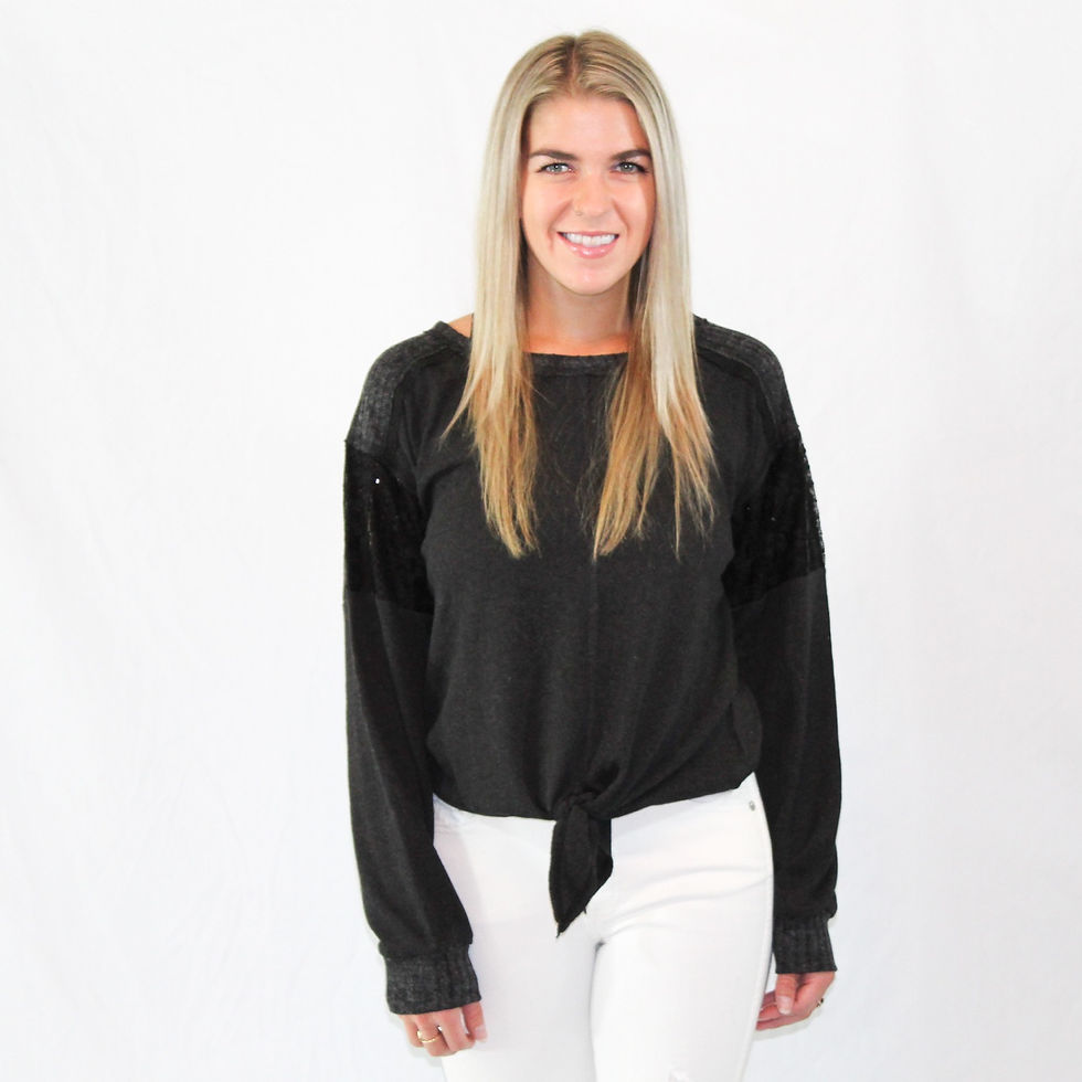 Miss Me grey sweater