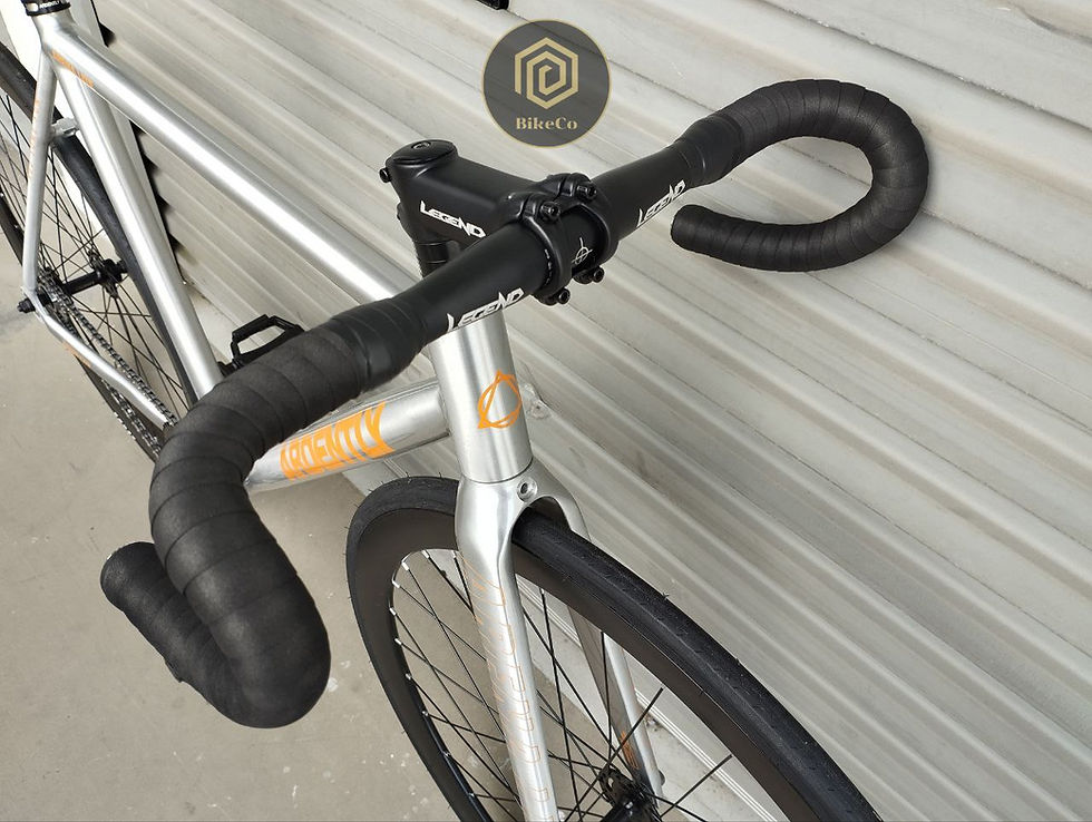 Thumbnail: ARDENTLY Arena Lite Fixie Bike | Fixed Gear Track Bicycle Legend Groupset Silver
