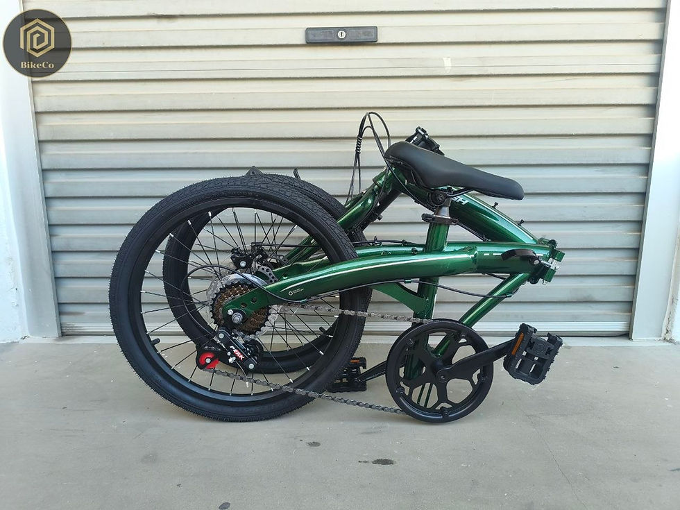 Thumbnail: RALEIGH Foldable Bike | Bifold 7 Speed Disc Brake Foldie Bicycle Green