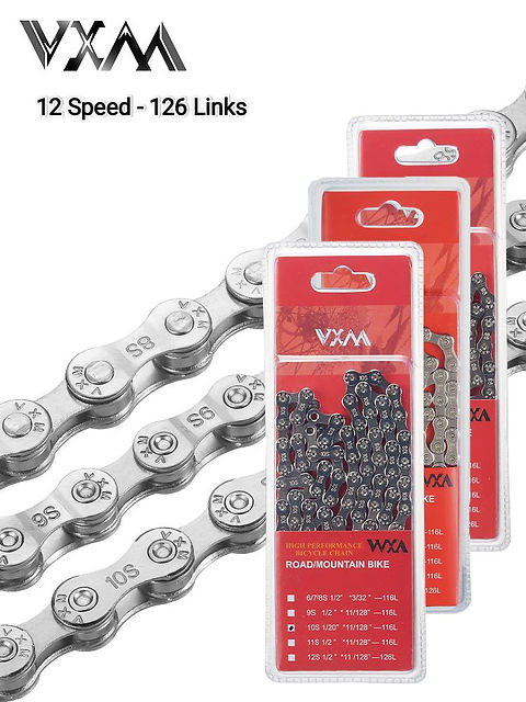 VXM Bicycle 1/6-7-8/10 /11/12 Speed Chain + Missing Link | MTB