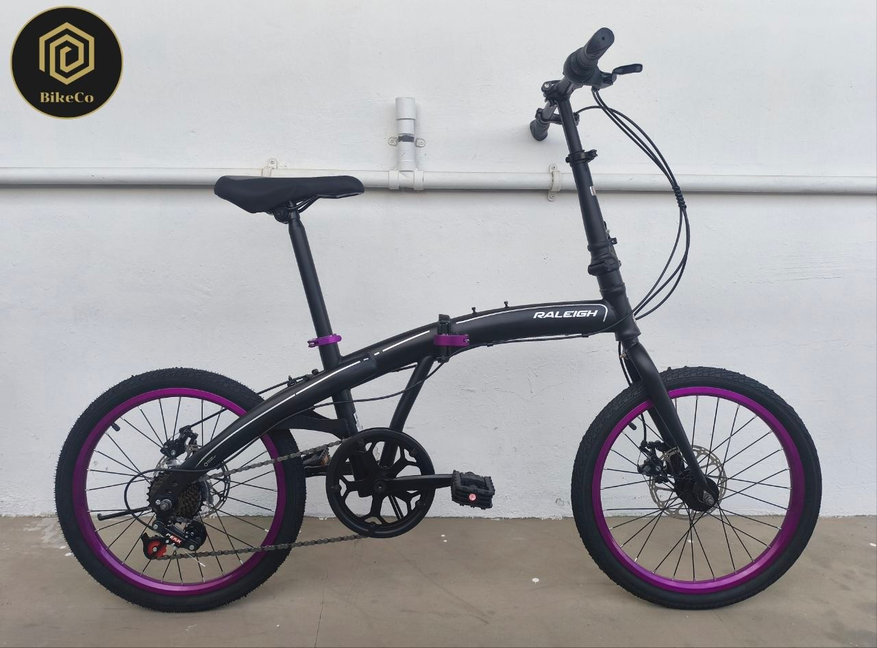 RALEIGH Foldable Bike | Bifold 7 Speed Disc Brake Foldie Bicycle