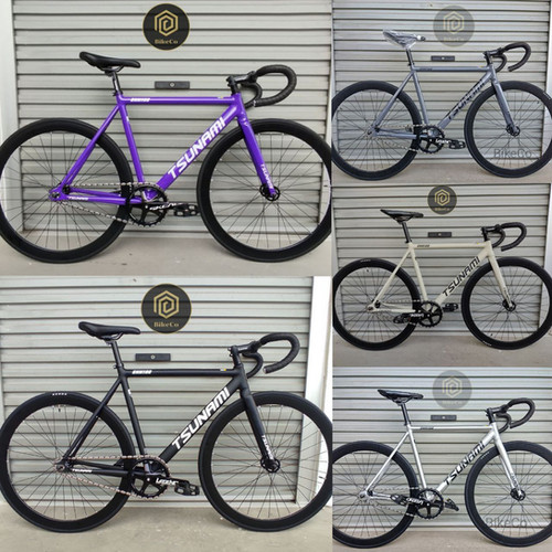 TSUNAMI SMN100 Classic Colour Fixie | Fixed Gear Bicycle | www