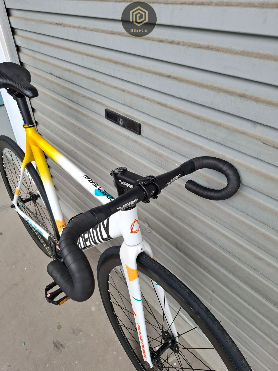 Thumbnail: ARDENTLY PULSE PUNK Yellow Fixie Track Bike | Fixed Gear Aero Bicycle FB