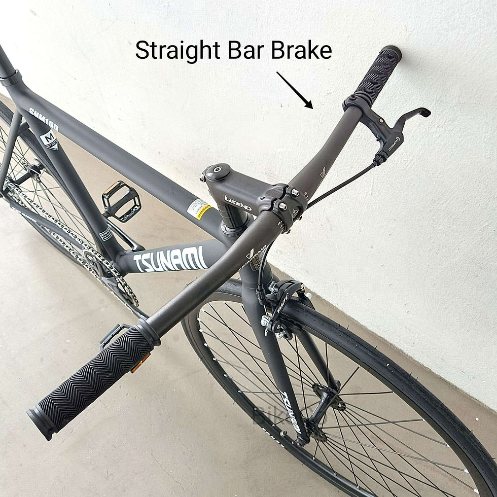 Thumbnail: TSUNAMI SNM200 Black Fixie Bike | Track Fixed Gear Bicycle