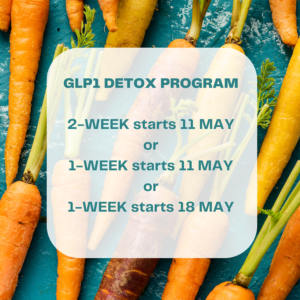 GLP1 DETOX PROGRAM - start 11 May or 18 May