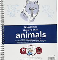 בלוק לימוד ציור חיות STATHMORE 22.5/30 ס"מ