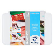 צבע מים כפתורים Talens Van-Gogh 3+ סט 12