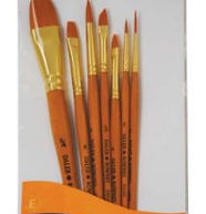 מכחול שיער סינטטי גולדן טלקון | Gold Taklon~BrushSets