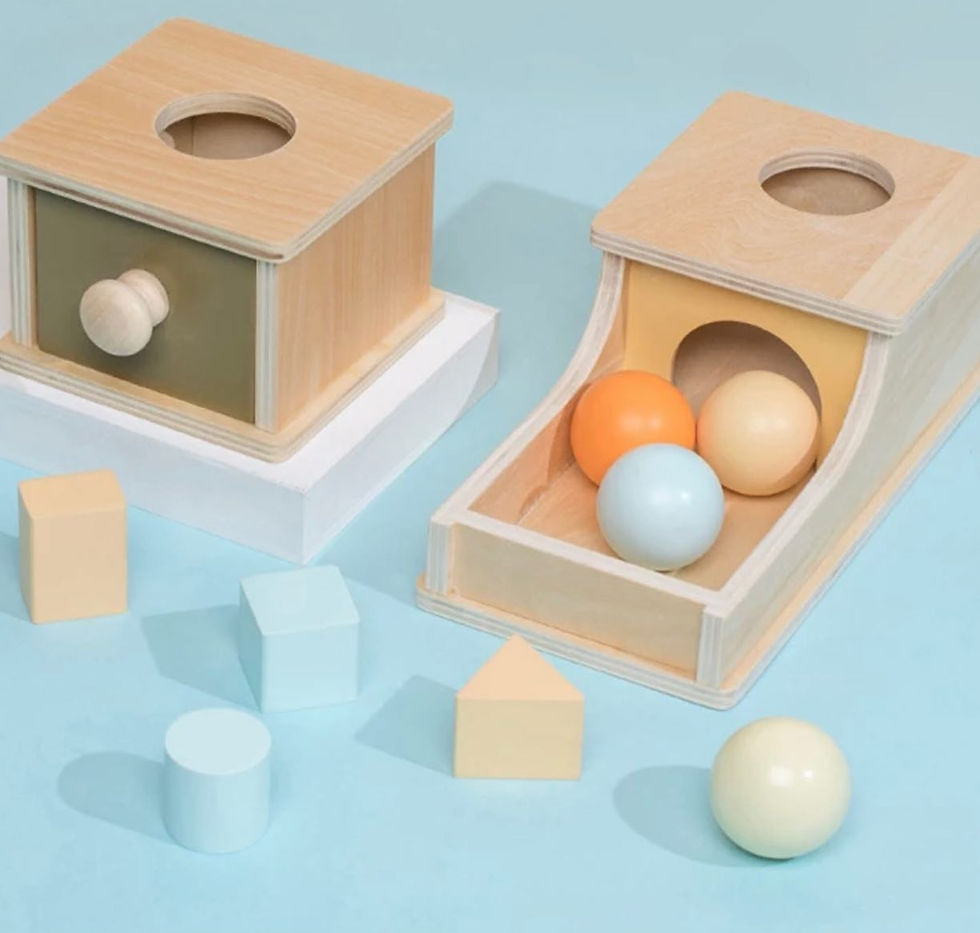 Montessori tárgyállandósági doboz