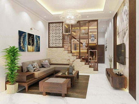 vat lieu trang tri phong khach: chia khoa kien tao khong gian dang cap va day phong cach