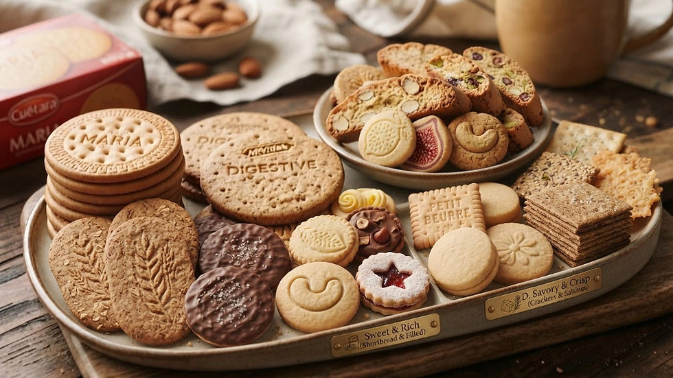 Cada galleta tiene una forma, un sabor y un fin únicos que despiertan los placeres más profundos
