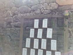 Cadre plan de table mariage