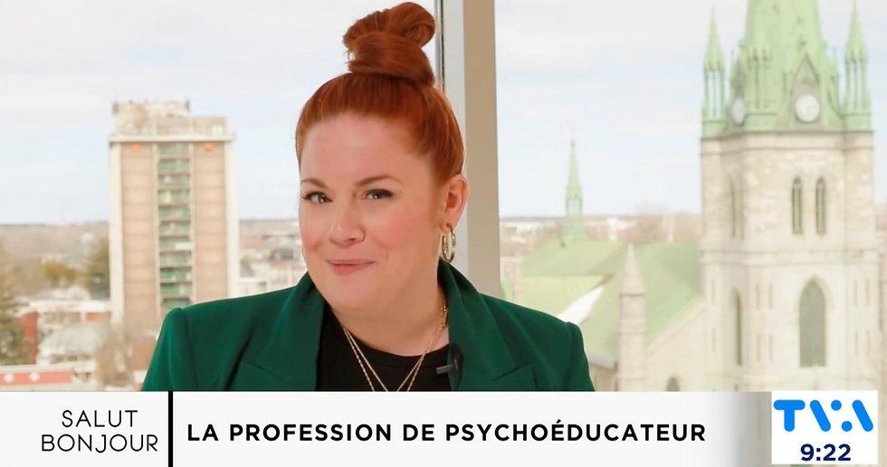 Chronique Salut Bonjour, profession psychoéducateur