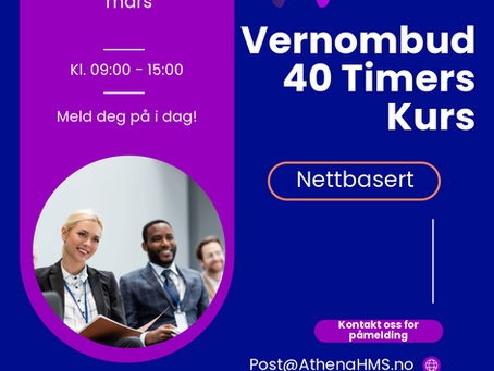 Verneombud og AMU: krav og viktigheten av 40-timers kurs i risikobransjer