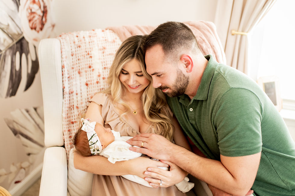 Newborn photo session located in Bucks County, PA.